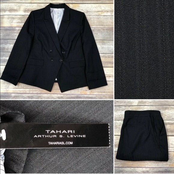 tahari double breasted blazer